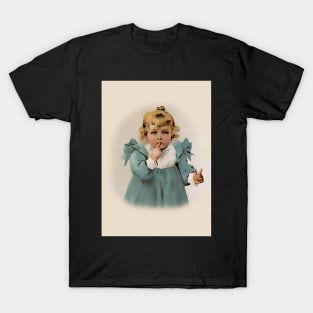 Little blonde girl asks for silence T-Shirt